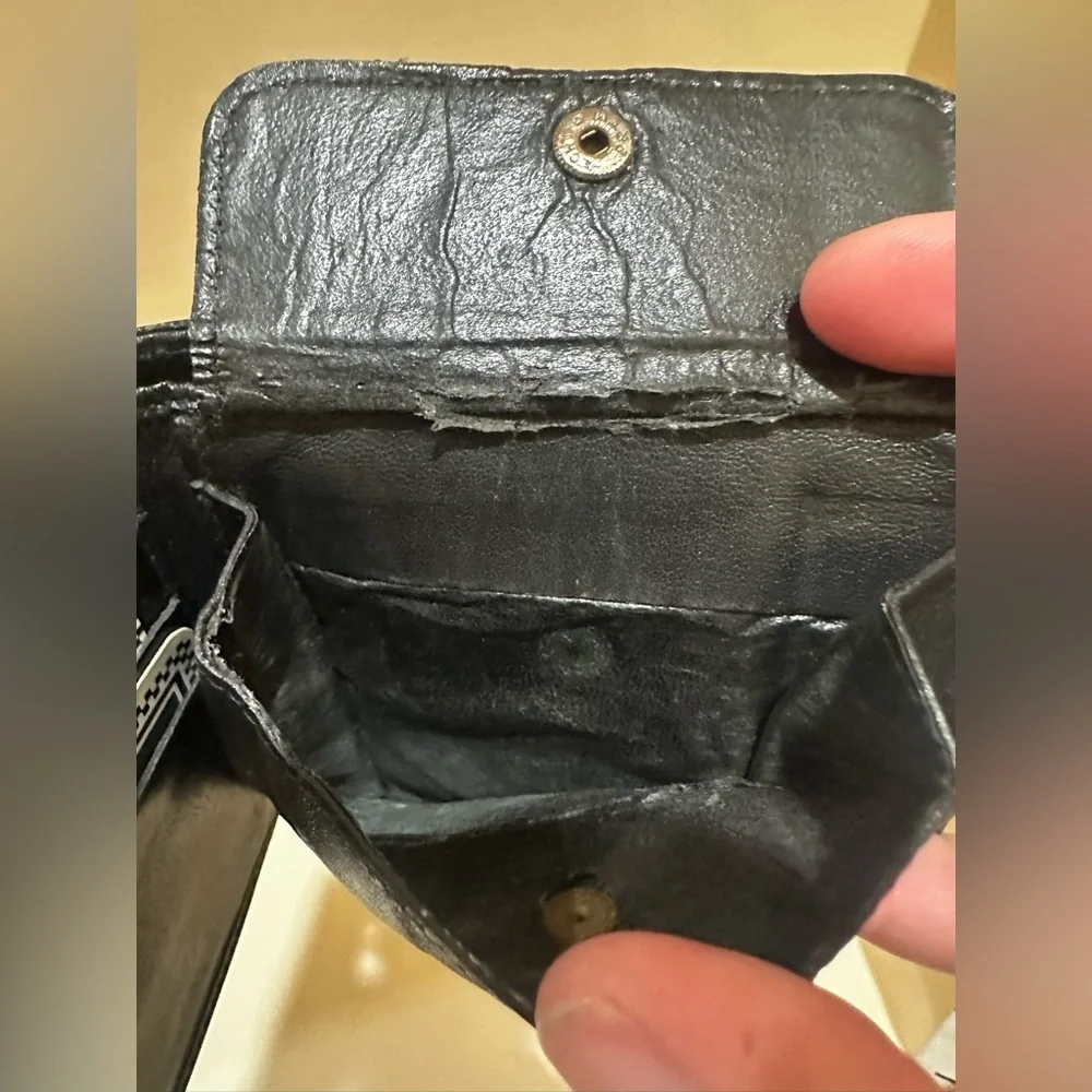 Versace Black Leather Medusa Medallion Wallet